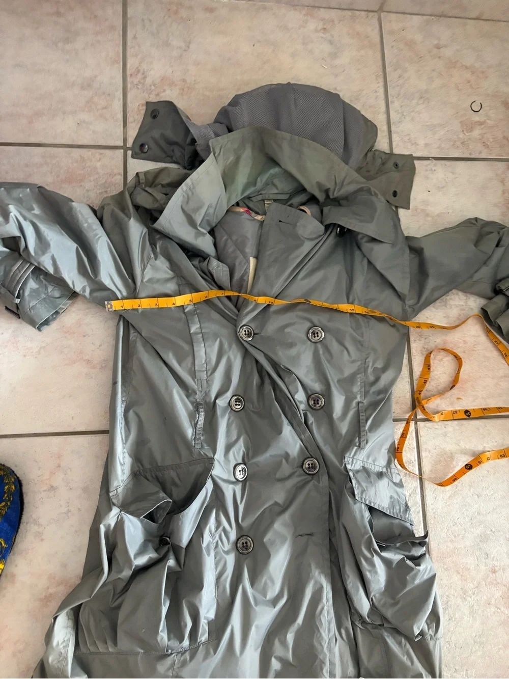 Burberry trench coat nylon jacket nova check logo 2 coats in one - Picture 6 of 12